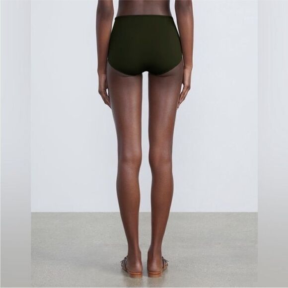 LAFAYETTE 148 NWT HIGH WAIST SWIM BOTTOM COLOR DEEP BASIL SIZE XS - Picture 4 of 5